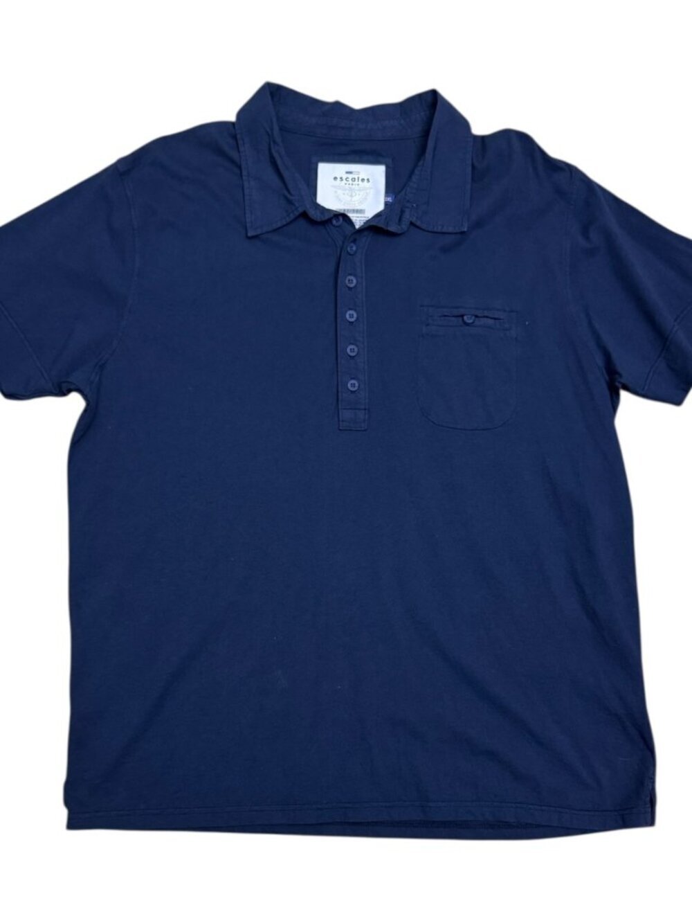 ESCALES PARIS Limited 86 of 360 Luxury Designer Casual Polo Golf Tee Shirt XL